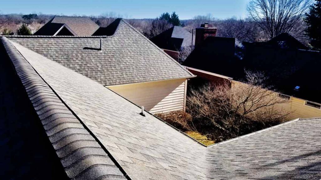 Newly installed roofing in Winston-Salem.