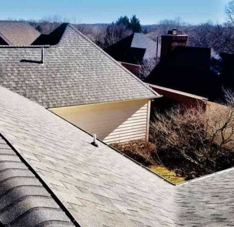 Newly installed roofing in Winston-Salem.